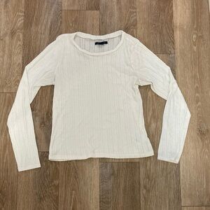 American Eagle Knit Patterned Long-Sleeve Shirt